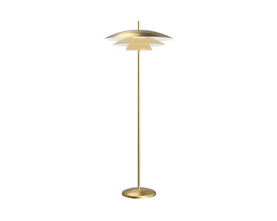 Sonneman Shells Floor Lamp - Brass Finish, Large