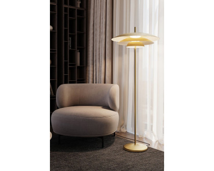 Sonneman Shells Floor Lamp - Brass Finish, Large