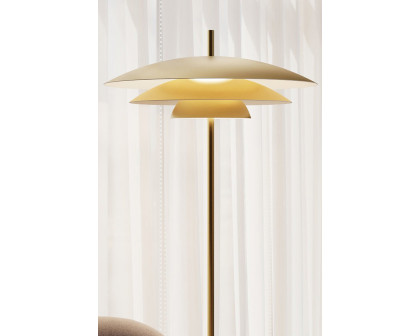 Sonneman Shells Floor Lamp - Brass Finish, Large