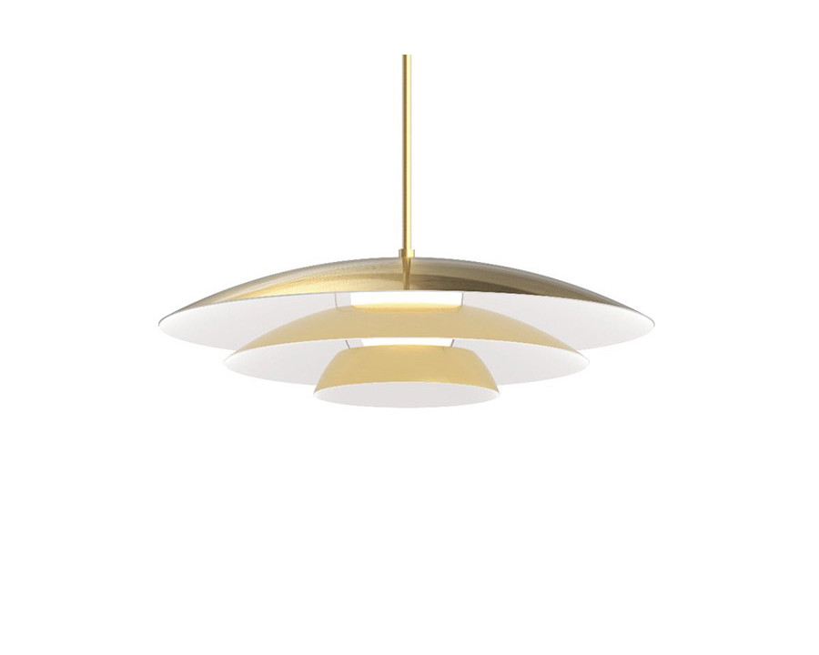 Sonneman Shells Pendant - Brass Finish, Small