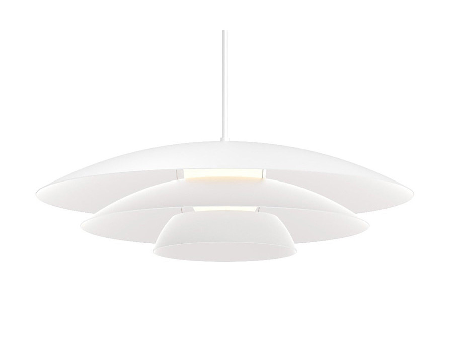 Sonneman Shells Pendant - Satin White, Large