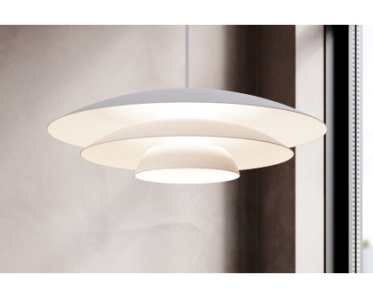 Sonneman Shells Pendant - Satin White, Large