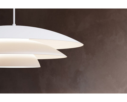 Sonneman Shells Pendant - Satin White, Large