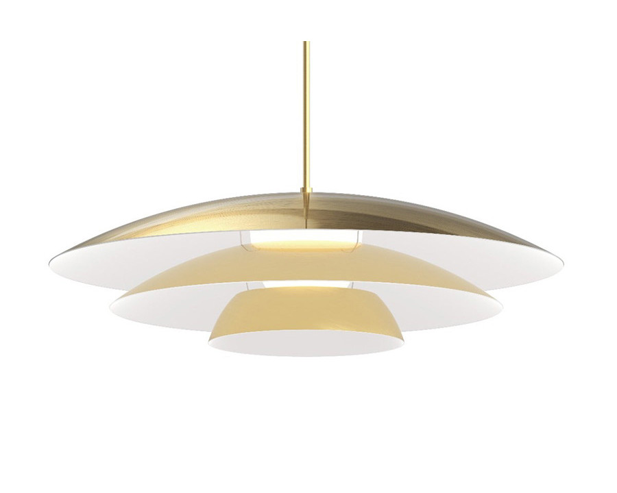 Sonneman Shells Pendant - Brass Finish, Large