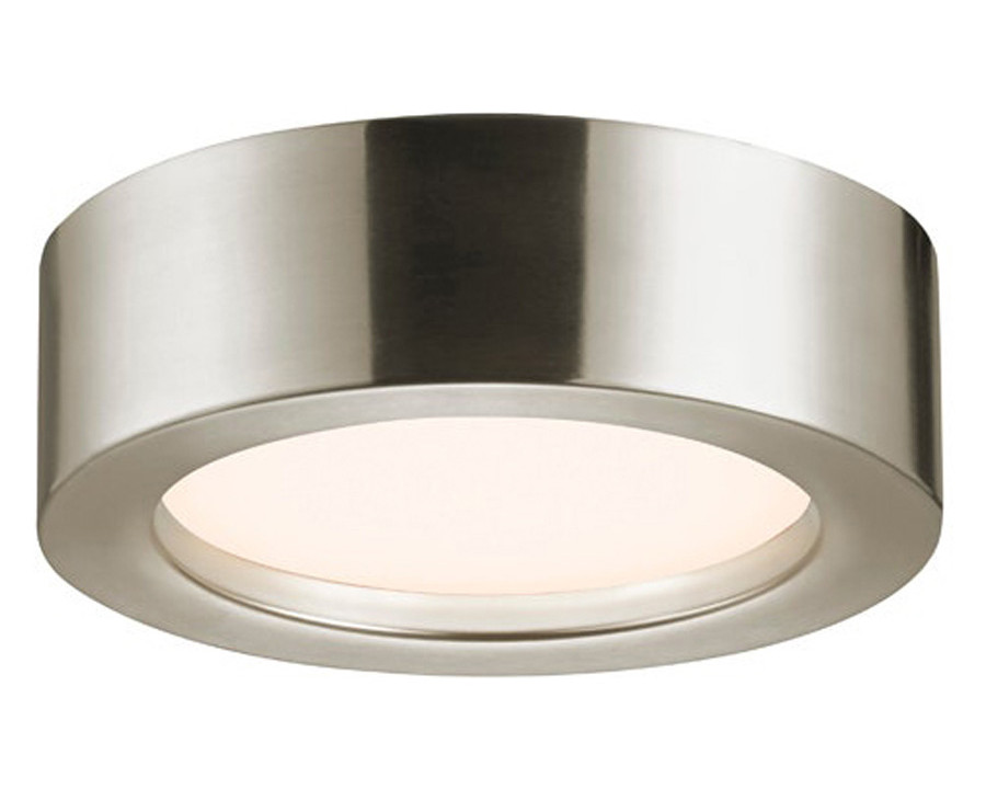 Sonneman Puck Slim LED Surface Mount - Satin Nickel, 8"