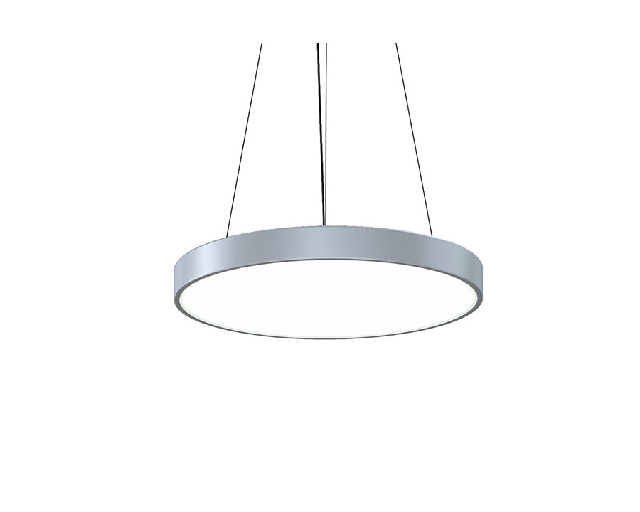 Sonneman Pi LED Pendant - Bright Satin Aluminum, 24", 3000K