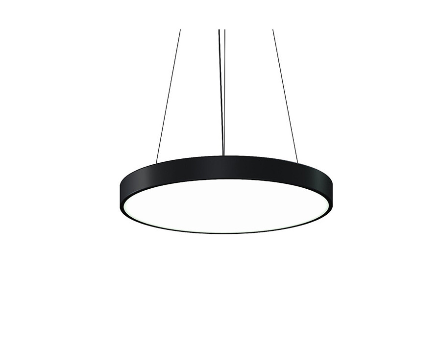 Sonneman Pi LED Pendant - Satin Black, 24", 3000K