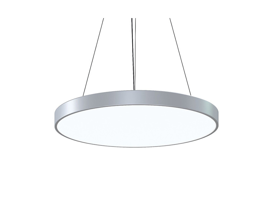 Sonneman Pi LED Pendant - Bright Satin Aluminum, 30", 3000K