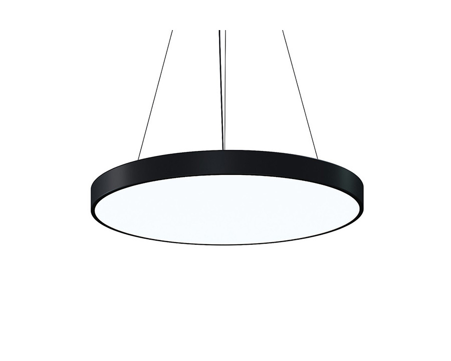 Sonneman Pi LED Pendant - Satin Black, 30", 3000K