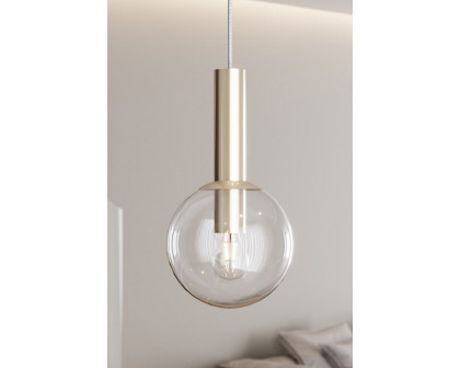 Sonneman Bubbles Single Pendant - Polished Nickel, 8" 1-Light