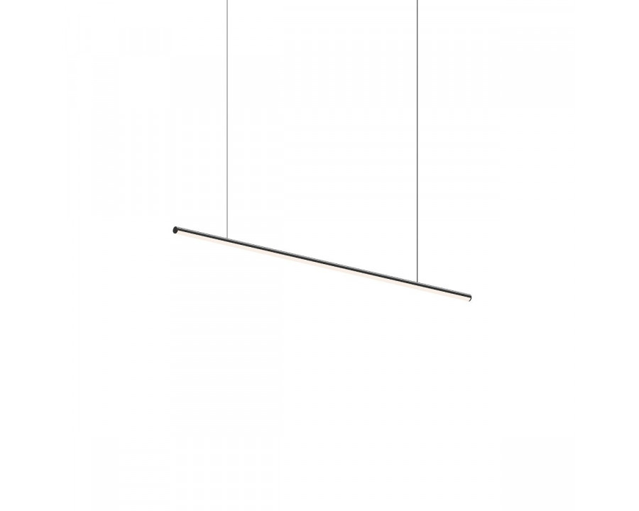 Sonneman Fino Pendant - 48", Satin Black, 3000K