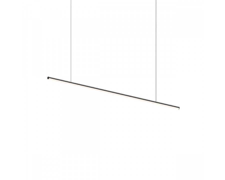 Sonneman Fino Pendant - 60", Satin Black, 3000K