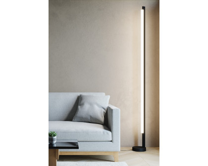 Sonneman Keel LED Floor Lamp - Satin Black