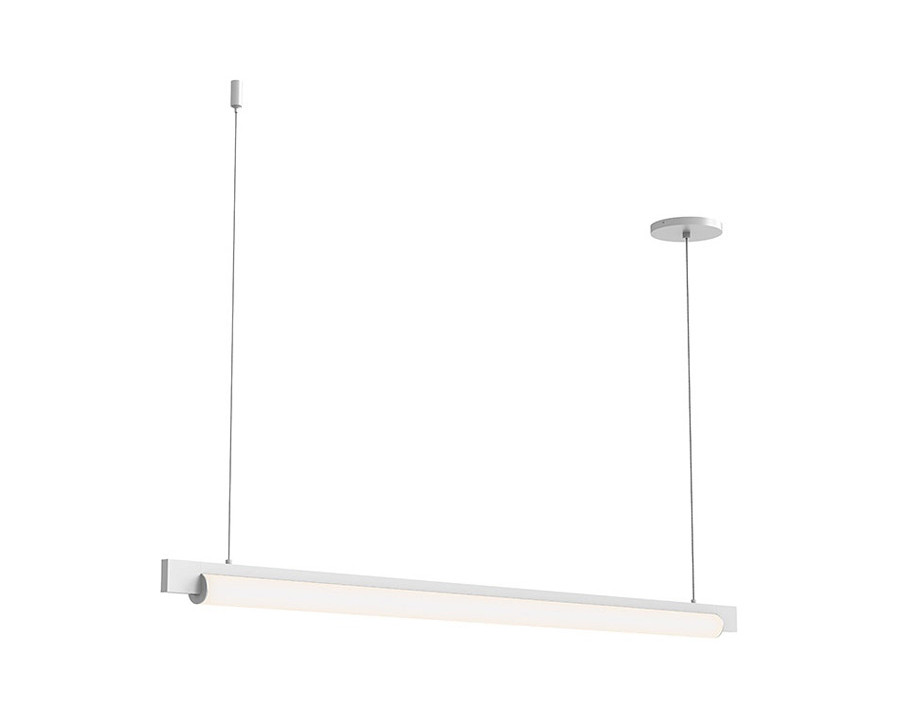 Sonneman Keel LED Pendant - Satin White, 44", 3000K