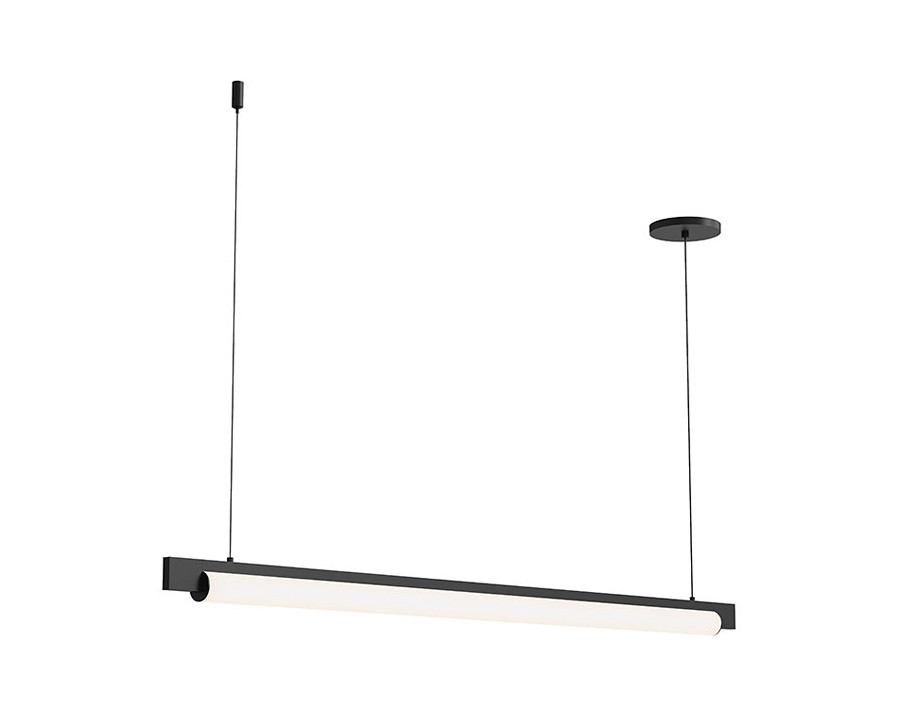 Sonneman Keel LED Pendant - Satin Black, 44", 3000K