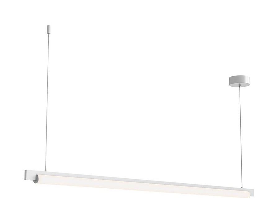 Sonneman Keel LED Pendant - Satin White, 60", 3000K