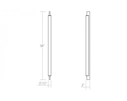 Sonneman Keel LED Bath Bar - Satin White, 36", 3000K