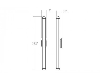 Sonneman Plaza LED Bath Bar - Satin Chrome, 32"