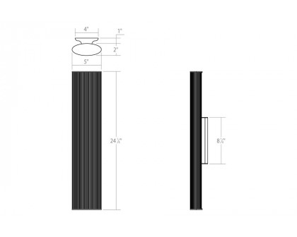 Sonneman Tuo LED Bath Bar - Polished Chrome, 24"