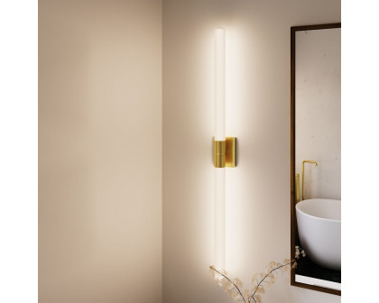 Sonneman Scepter Bath Bar - 48", Satin Brass