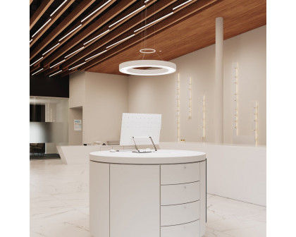 Sonneman Pi LED Pendant - Round Ring, 30", 3000K