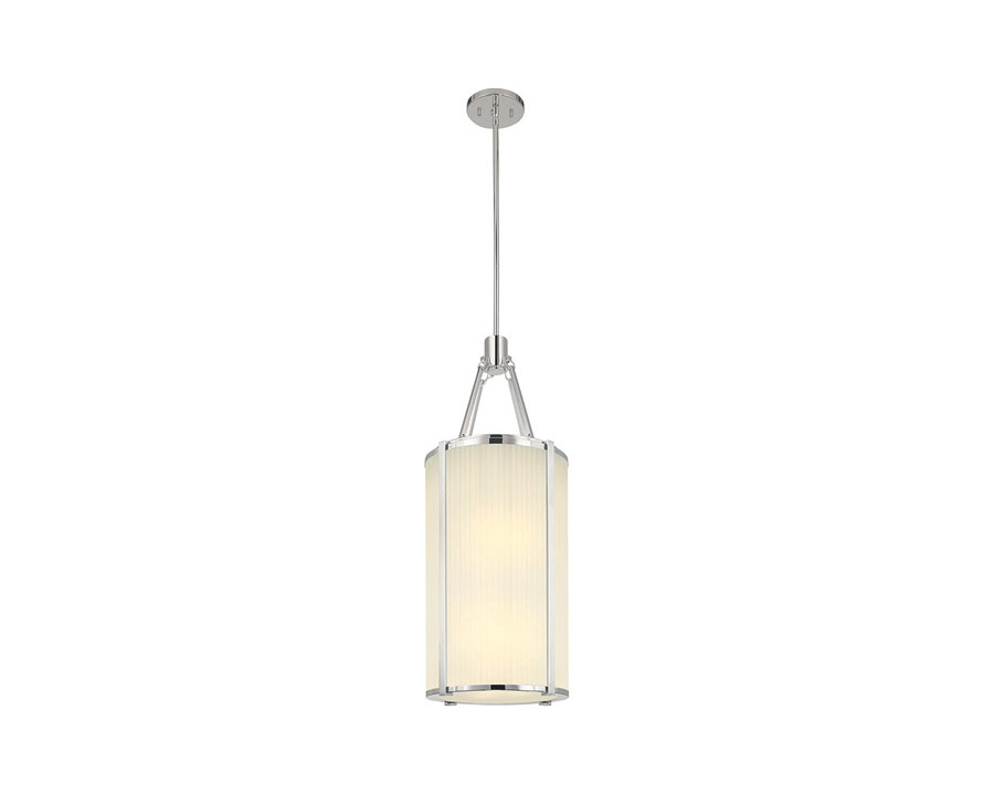 Sonneman Roxy Single Pendant - Polished Nickel, 12", Lantern