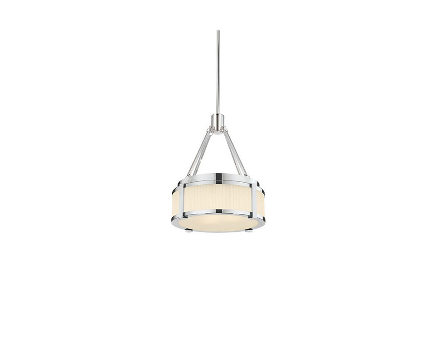 Sonneman Roxy Single Pendant - Polished Nickel, 12", Standard