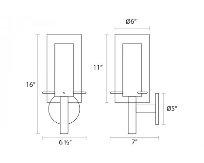 Sonneman - Zylinder Sconce