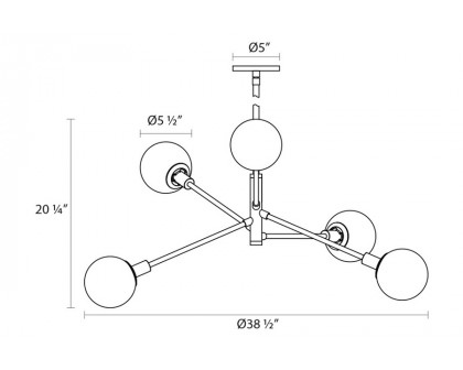 Sonneman - Orb Vectors Chandelier