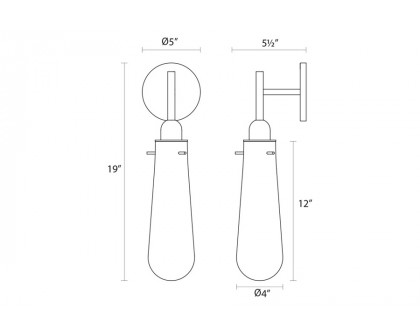 Sonneman - Teardrop Sconce