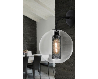 Sonneman Tribeca Sconce - Textured Black, 10"