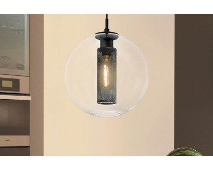 Sonneman Tribeca Single Pendant - Textured Black, 10"