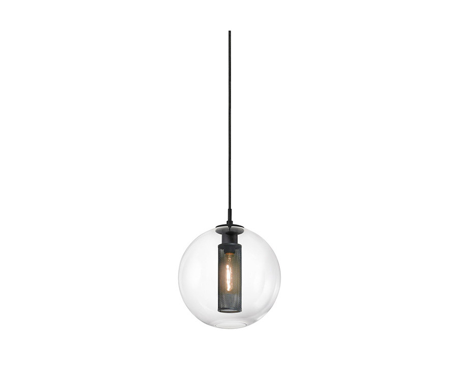 Sonneman Tribeca Single Pendant - Textured Black, 12"