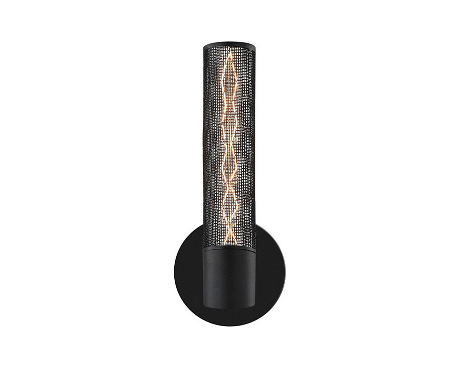 Sonneman Urban Edge Sconce - Textured Black, 1-Light