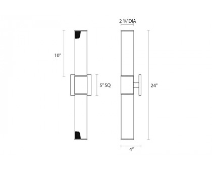 Sonneman - Urban Edge Sconce