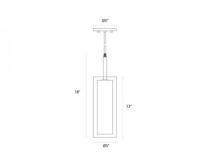 Sonneman Puri Cylinder Single Pendant