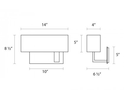 Sonneman - Mitra Compact Swing Left Wall Lamp