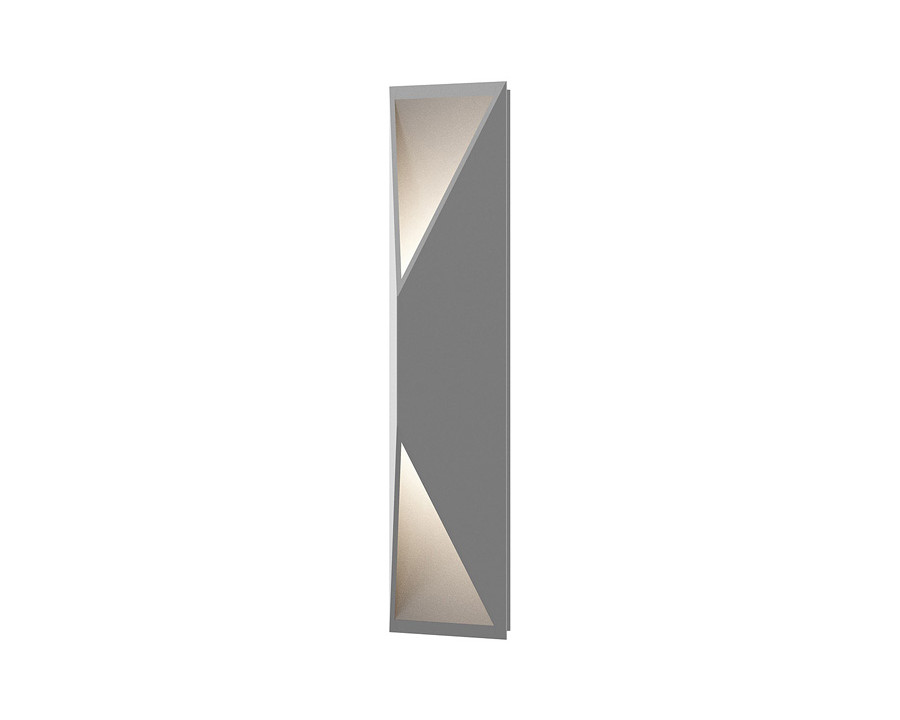 Sonneman Prisma LED Sconce - Textured Gray, Tall