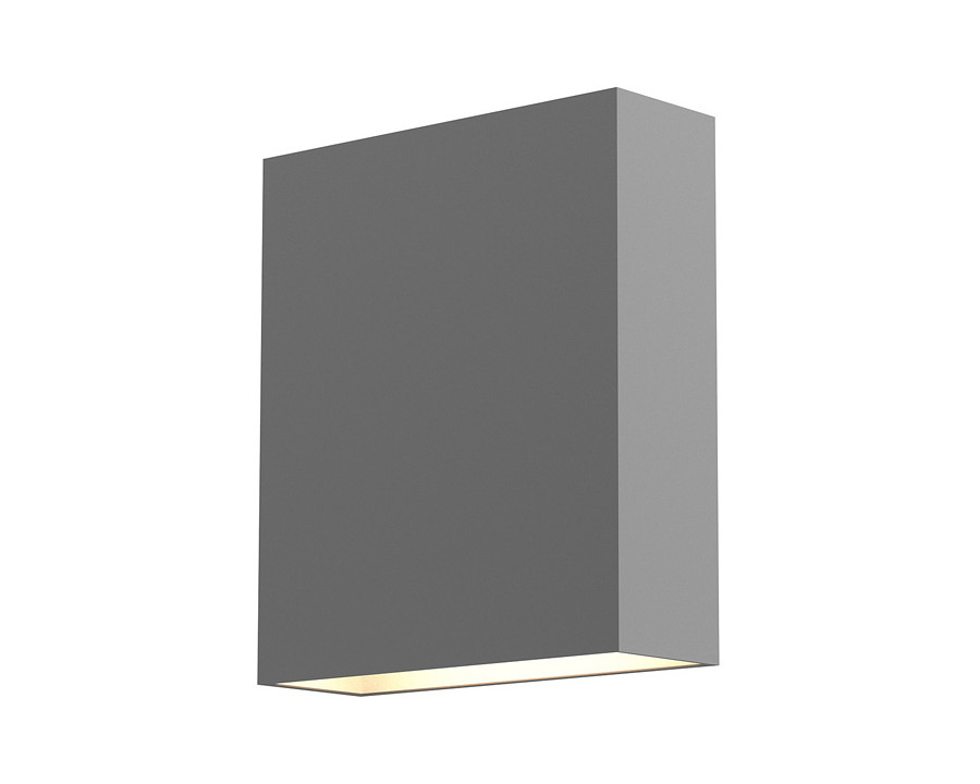 Sonneman Flat Box LED Sconce - Textured Gray