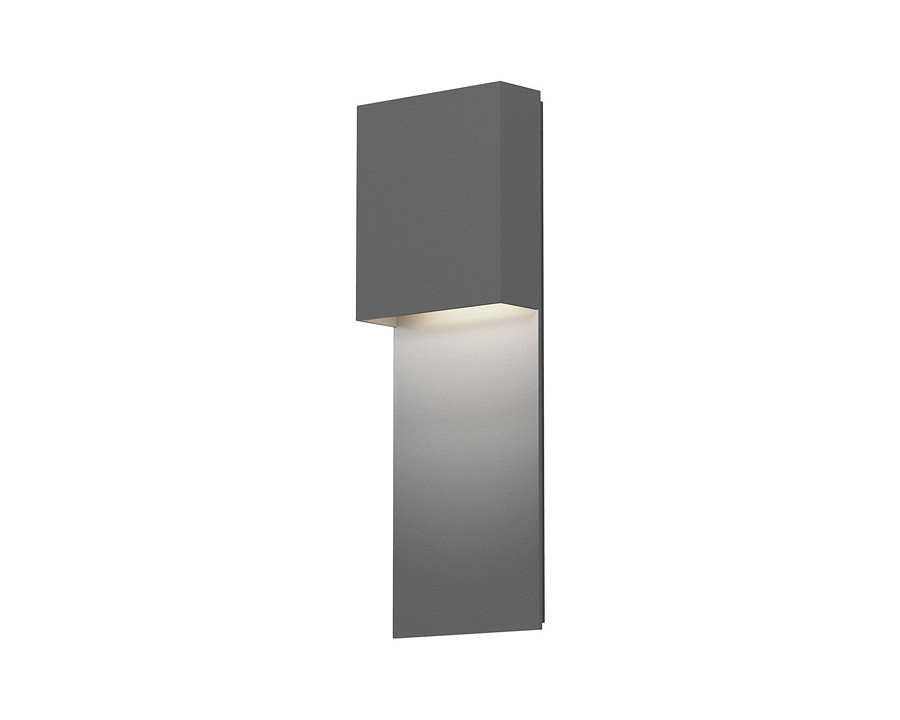 Sonneman Flat Box LED Panel Sconce - Textured Gray