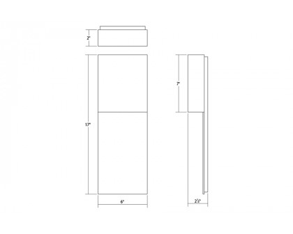 Sonneman - Flat Box LED Panel Sconce