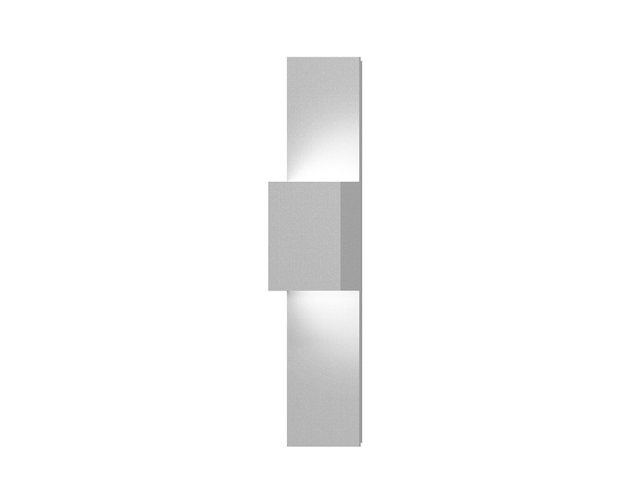 Sonneman Flat Box Up/Down LED Panel Sconce - Textured White