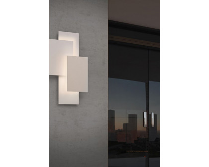 Sonneman Offset Panels LED Sconce - Textured Bronze