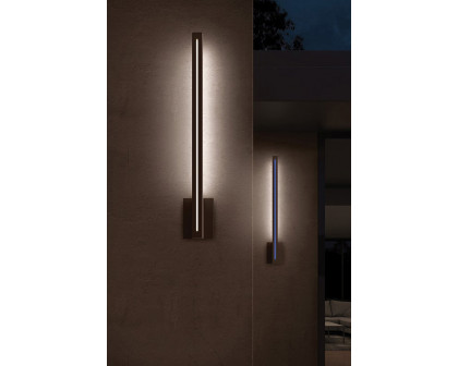 Sonneman Stripe LED Sconce - Textured Bronze, 24"