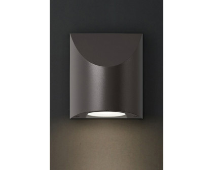 Sonneman Shear Sconce - Textured Gray, Small