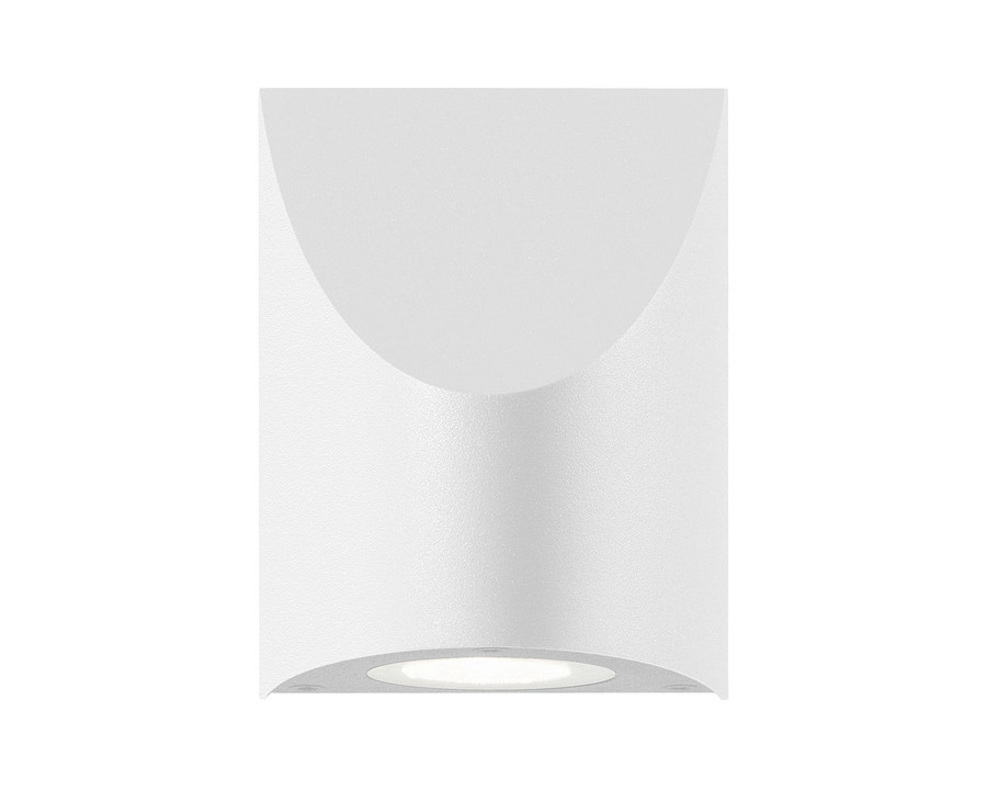 Sonneman Shear Sconce - Textured White, Small