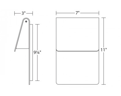 Sonneman Ply LED Sconce - Textured White