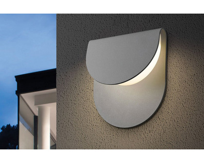 Sonneman Cape LED Sconce - Textured Gray