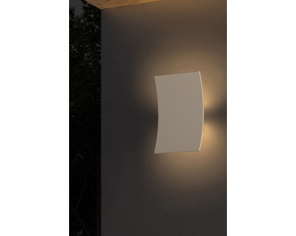 Sonneman Curved Shield LED Sconce - Textured Bronze