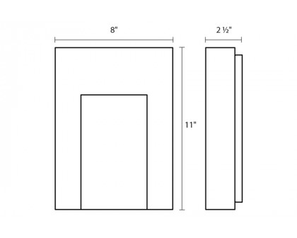 Sonneman - Inset Short LED Sconce